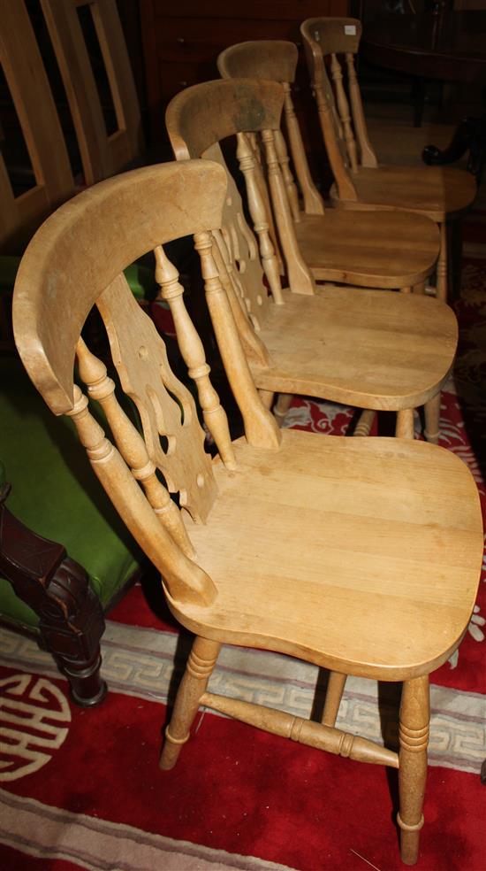 Set 4 Victorian style dining chairs(-)